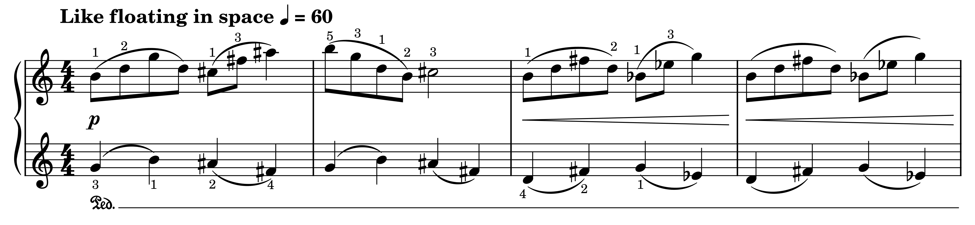 Excerpt of A Piano in Space!