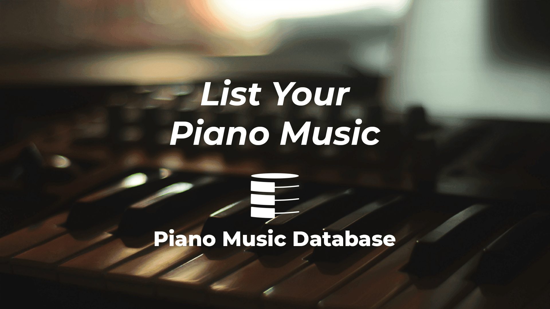 List Your Music for Free - Piano Music Database