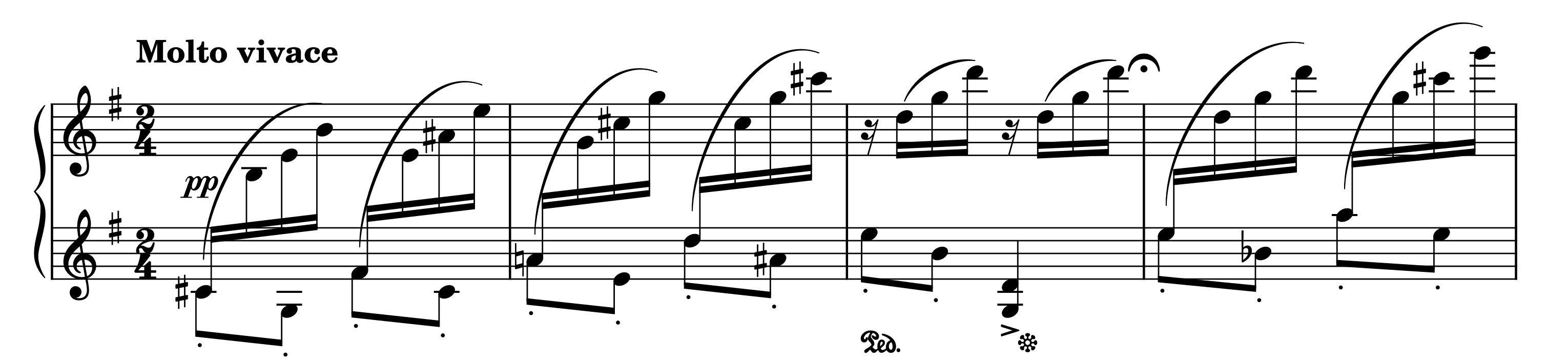 Excerpt of Scherzino: A Peterborough Chipmunk Op. 128, No. 1