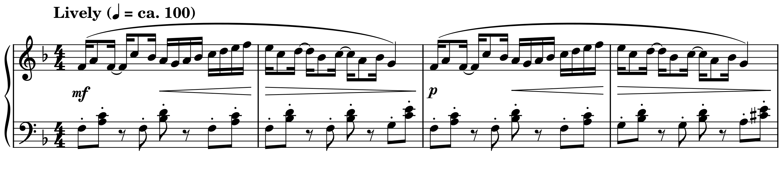 Excerpt of Sonatina Allegro
