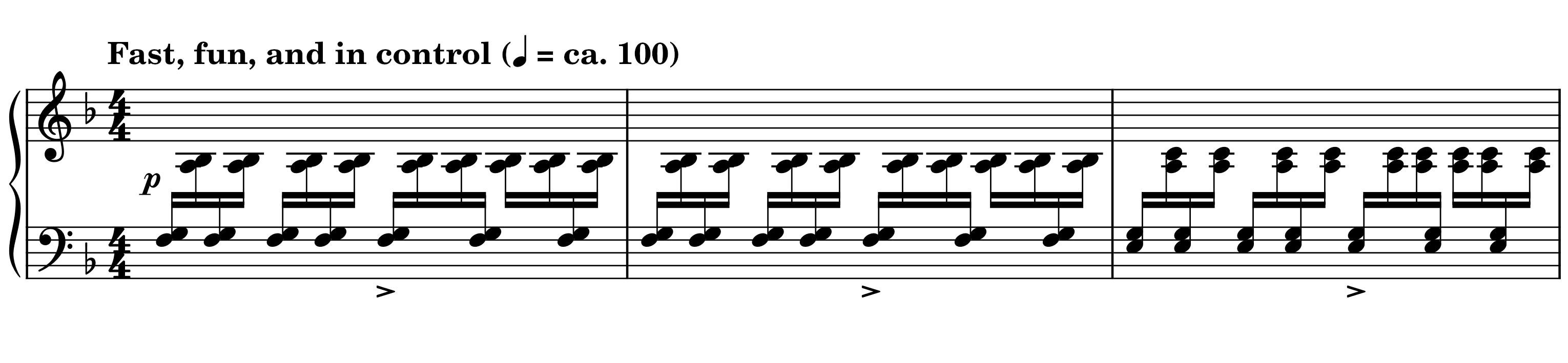 Excerpt of Toccata