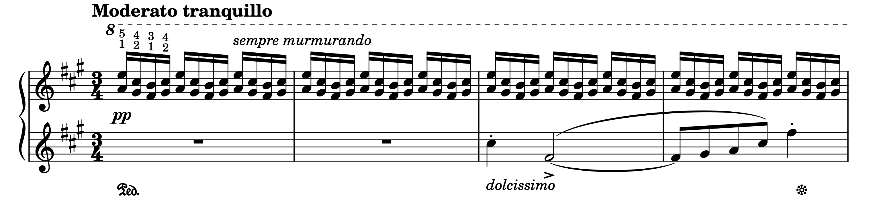 Excerpt of Young Birches Op. 128, No. 2